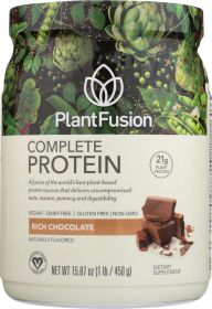 PLANTFUSION: Complete Protein Rich Chocolate Powder, 15.87 oz