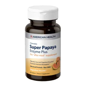 AMERICAN HEALTH: Chewable Super Papaya Enzyme Plus, 90 Tablets