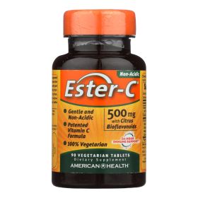 AMERICAN HEALTH: Ester-C 500 mg with Citrus Bioflavonoids, 90 Veggie Tabs