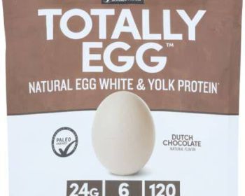 DESIGNER PROTEIN WHEY: Totally Egg Protein Powder Dutch Chocolate, 12.4 oz