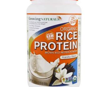 GROWING NATURALS: Organic Rice Protein Vanilla Blast, 32.8 oz