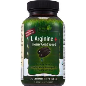 IRWIN NATURALS: L Arginine Horny Goat Weed, 75 sg