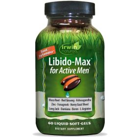 IRWIN NATURALS: Libido Max For Active Men, 60 sg