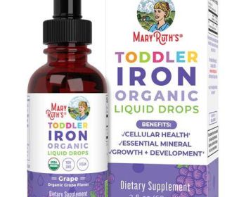 MARYRUTHS: Organic Toddler Iron Liquid Drops Grape, 2 fo
