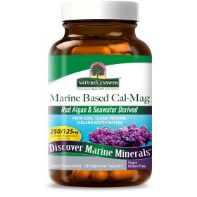 NATURES ANSWER: Marined Based Calcium Magnesium Capsules, 120 vc