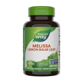 NATURES WAY: Melissa Lemon Balm Leaf, 100 vc