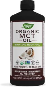 NATURES WAY: Organic MCT Oil, 30 oz