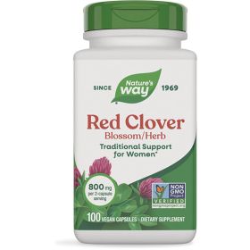 NATURES WAY: Red Clover Blossom/Herb 10 Vegetarian, 100 cp