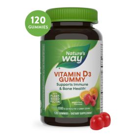 NATURES WAY: Vitamin D3 Gummy, 120 ea