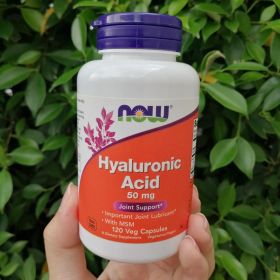 NOW: Hyaluronic Acid with MSM 50Mg, 12 vc
