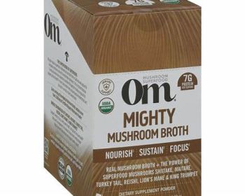 OM MUSHROOMS: Mighty Mushroom Broth Powder, 10 pk