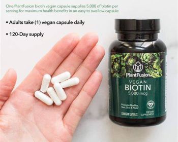 PLANTFUSION: Vegan Biotin, 120 vc