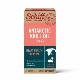 SCHIFF BIO FOODS: Antarctic Krill Oil 500Mg, 40 sg