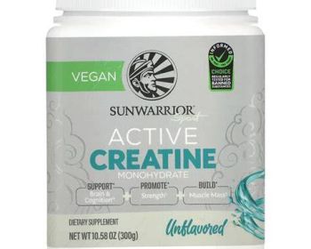 SUNWARRIOR: Active Creatine Unflavored, 10.58 oz