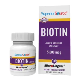 SUPERIOR SOURCE: Biotin 5000 Mcg, 100 tb