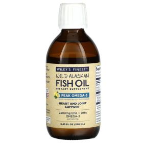 WILEYS FINEST: Orange Burst Wild Alaskan Fish Oil, 8.45 oz