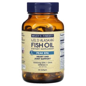 WILEYS FINEST: Peak EPA Wild Alaskan Fish Oil, 60 sg