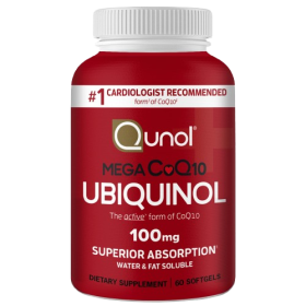 QUNOL: Mega Ubiquinol CoQ10 100mg, 60 sg