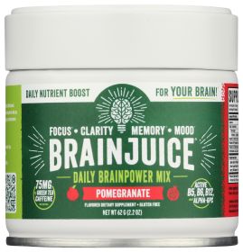 BRAINJUICE: Organic Pomegranate Powder 15 Serving, 2.2 oz