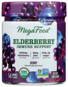 MEGAFOOD: Elderberry Immune Support Gummies, 54 pc
