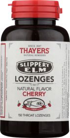 THAYERS: Slippery Elm Lozenges Cherry, 150 pc