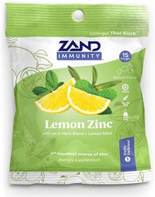 ZAND: Lemon Zinc Lozenges, 15 pc