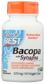 DOCTORS BEST: Bacopa 320Mg, 60 vc