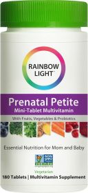 RAINBOW LIGHT VIBRANCE: Prenatal Petite Mini-Tab Multivitamin, 180 tb
