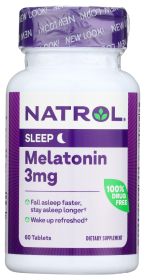 NATROL: Melatonin Sleep Support Tablets 3mg, 60 tb