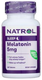 NATROL: Melatonin Sleep Support Tablets 5mg, 60 tb